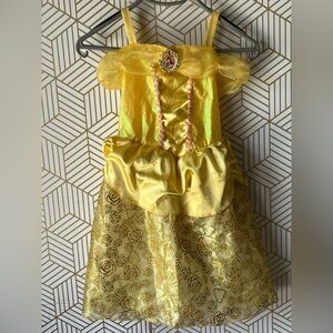 Disney Girls Belle Beauty and the Beast Yellow Costume Dress‎ Size 4/6